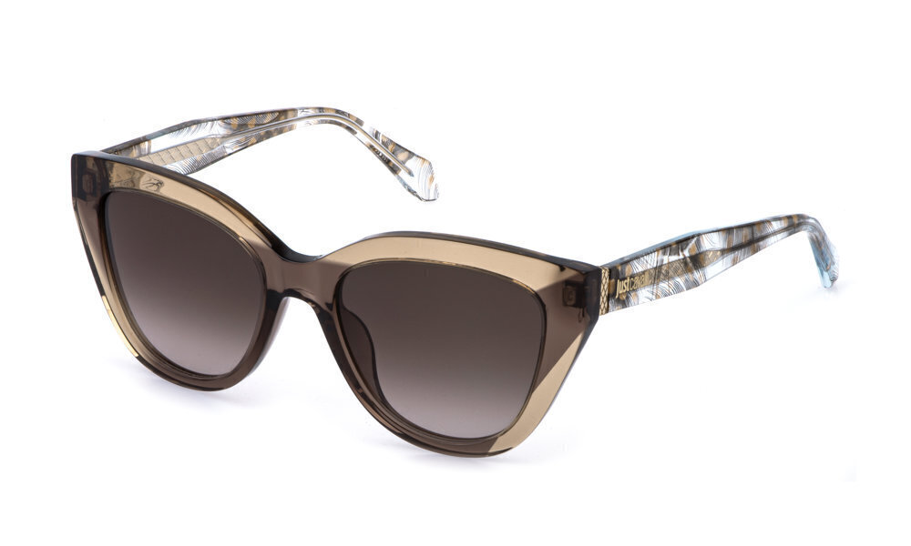 JUST CAVALLI SUN SJC173V Sunglasses TRANSP.LIGHT BROWN (0805) 54mm